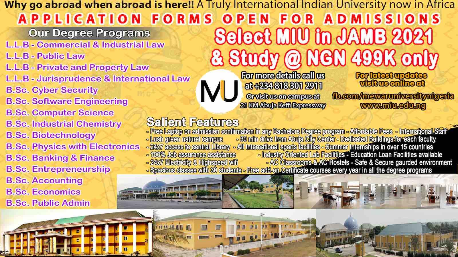 Mewar International University Nigeria logo